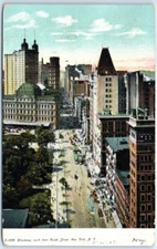 Postcard - Broadway, South from Reade Street, New York City, New York, USA
