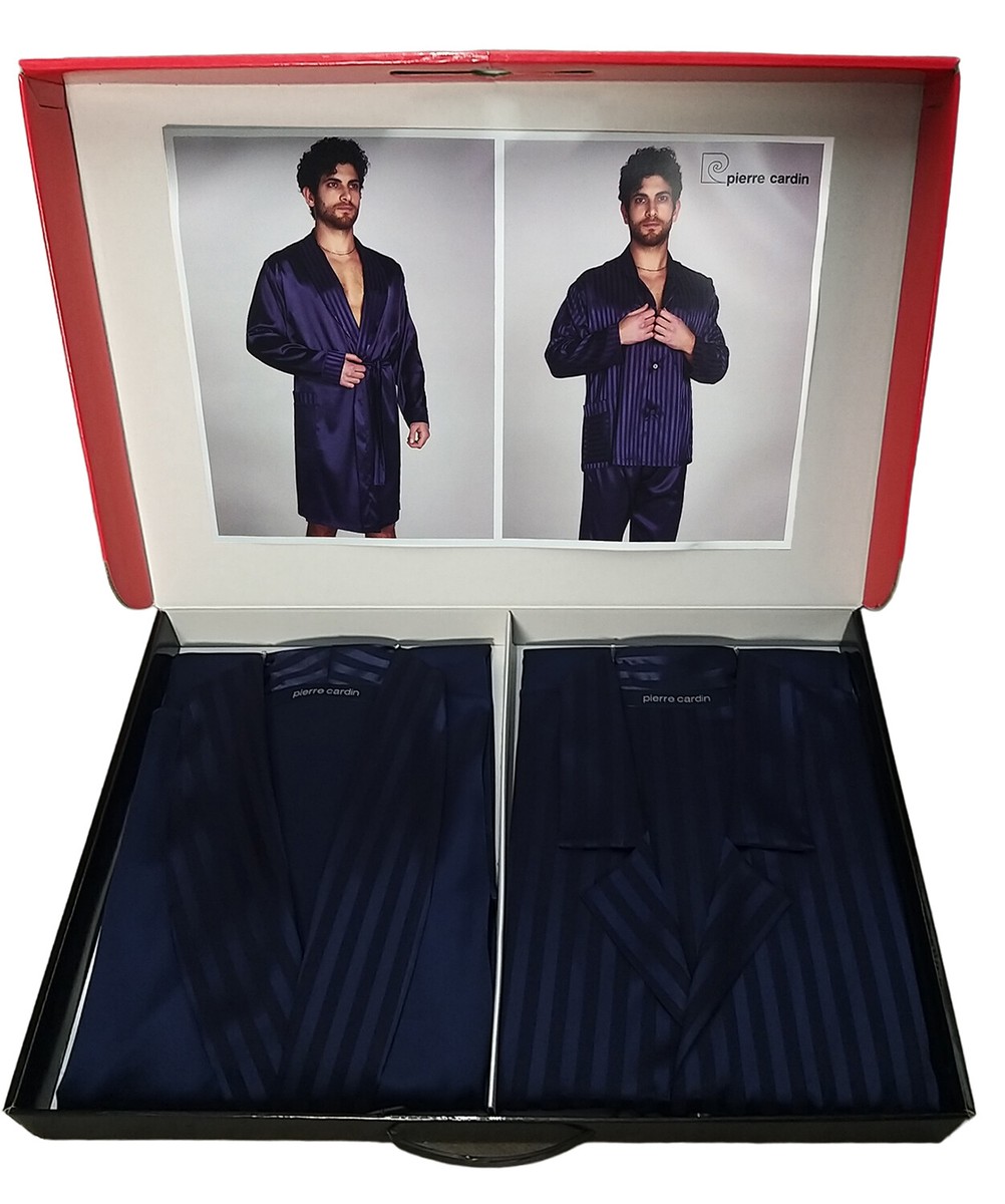 Vestaglia pigiama uomo effetto seta pezzi PIERRE CARDIN Pietro