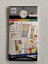   Brand New  The Happy Planner Value Sticker Book Rainbow Dreams 847 Pieces
