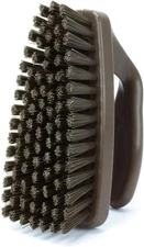 Scrub Brush with Iron Shaped Handle and Stiff Bristles, Heavy Duty Scrubber Brus