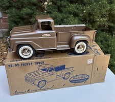 Vintage Tonka 1959 #02 Stepside Pickup Truck Pressed Steel W Original Box Rare