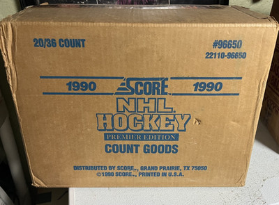 1990 91 Score Hockey Factory Sealed Case 20 Box UnOpened Boxes Jagr PSA 10 Rc 