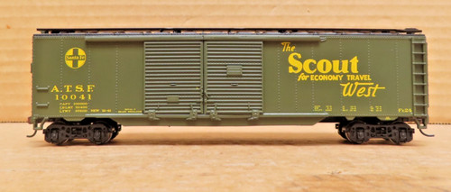 Coche de caja expreso Athearn 92409 escala HO 50' "The Scout" Santa Fe (ATSF) #10041 | Condition: Used