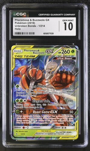 Pheromosa & Buzzwole-GX graded CGC 10 for sale on eBay