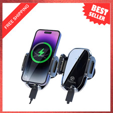 Wireless Car Charger, Fast Wireless Charging 15W, Air Vent Mount, Compatible