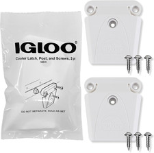 Cooler Plastic Latch with Single-Screw Post and Screws 2-Pack - Made in the US