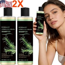 2x Organic Rosemary Hair Growth Shampoo Thick...