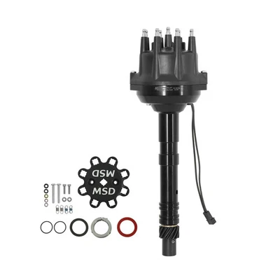 MSD 85703 pro-Billet Klein Durchmesser Verteiler Schwarz Slip Bund für Sbc , BBC - Bild 1 von 2