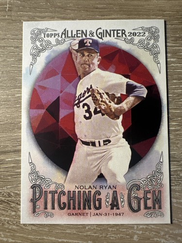Nolan Ryan #PAG-7 2022 Topps Allen & Ginter Pitching a Gem card