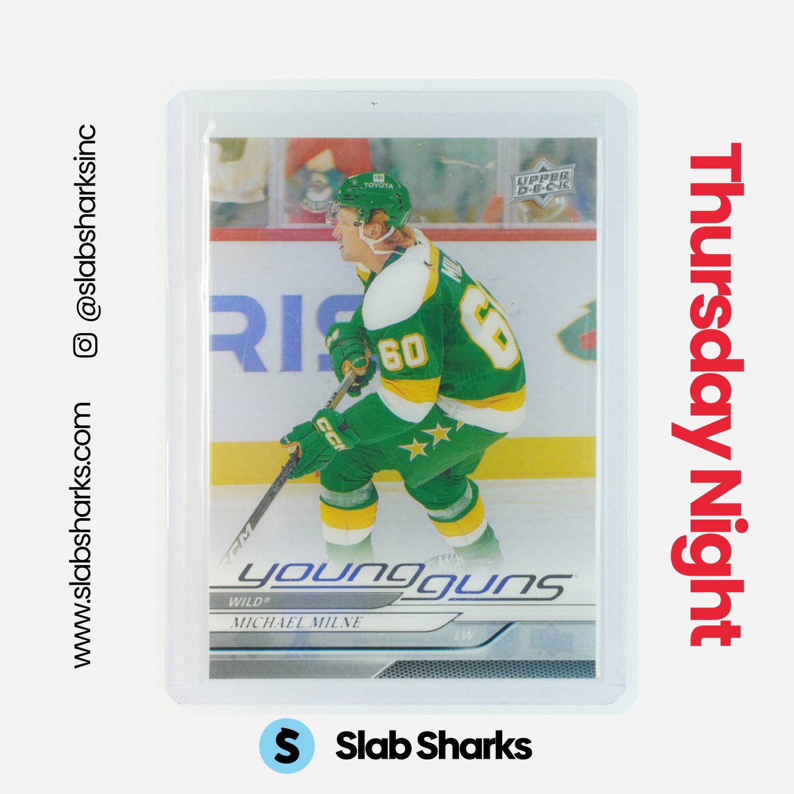 2024 UPPER DECK EXTENDED SERIES #727 MICHAEL MILNE CLEAR CUT YOUNG GUNS ROOKIE