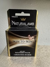 Trojan Naturalamb Lubricated Latex-Free Condoms 3 Pack Skintoskin ex 2027