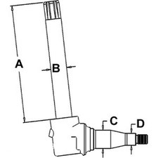 Hi-crop Spindle Fits 4050 4240 4250 4255 4430 4440 Ar82754 Ar82754-a