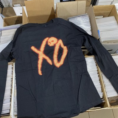The Weeknd Low Life For Life Long Sleeve Shirt Size LG Black Tee XO Tour T Shirt