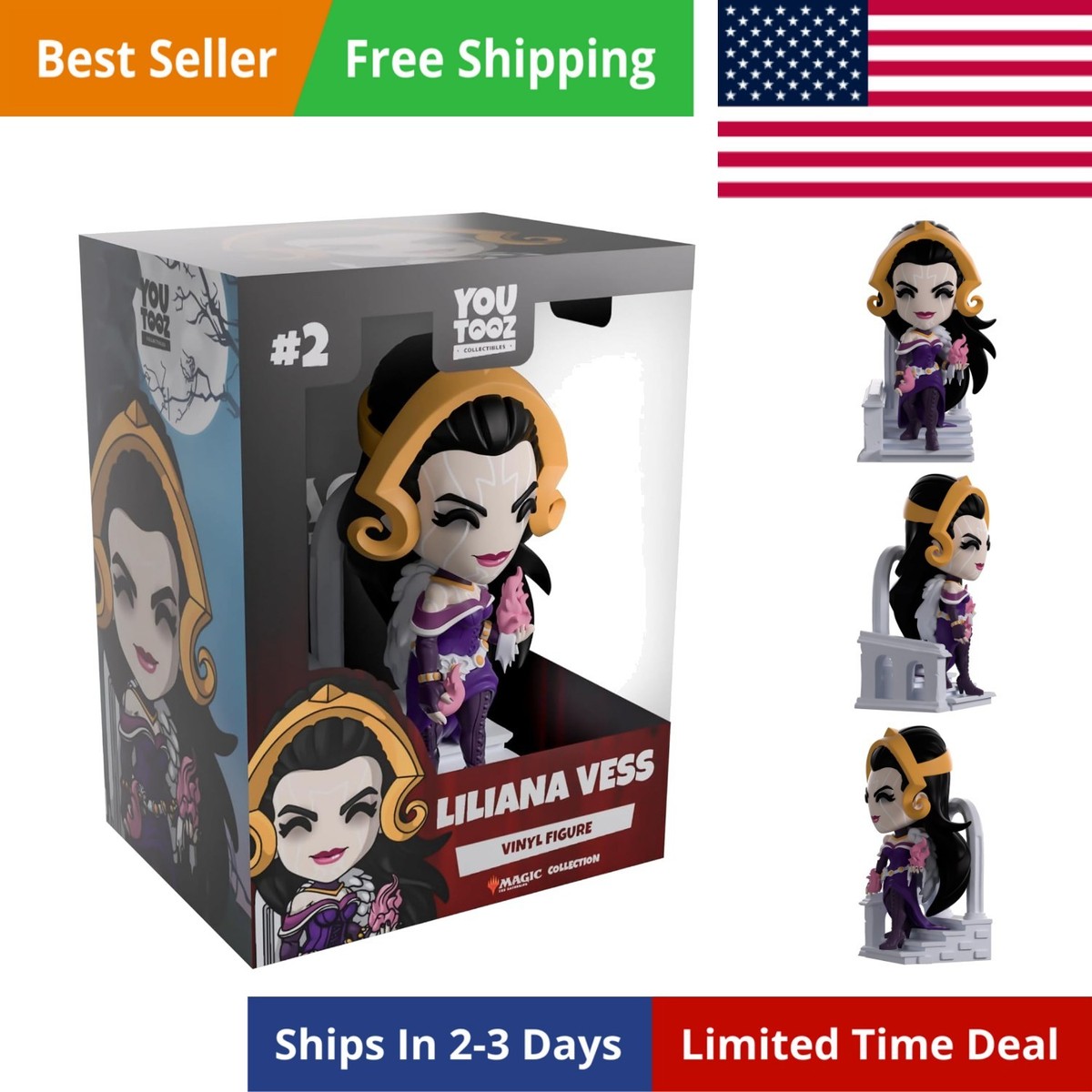 Magic: The Gathering Liliana Vess 5.2” Vinyl Figure – Collectible