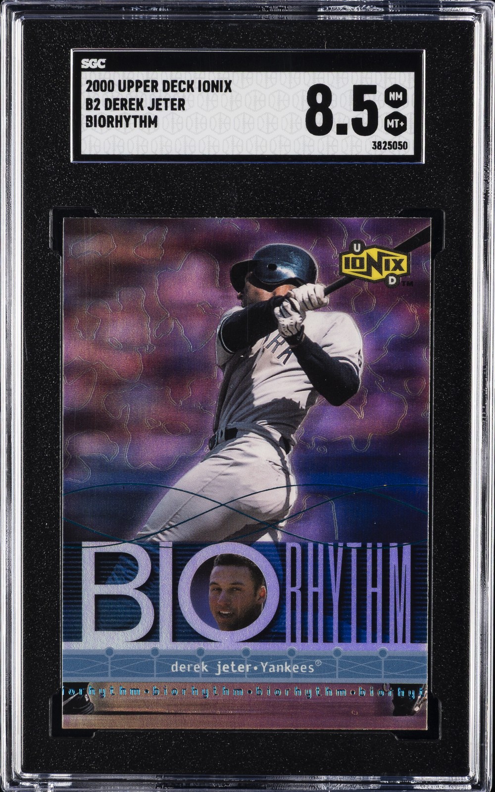2000 UD IONIX BIORHYTHM #B2 DEREK JETER SGC 8.5