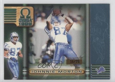1999 Pacific Omega Platinum Blue 16/75 Johnnie Morton #88 12gr