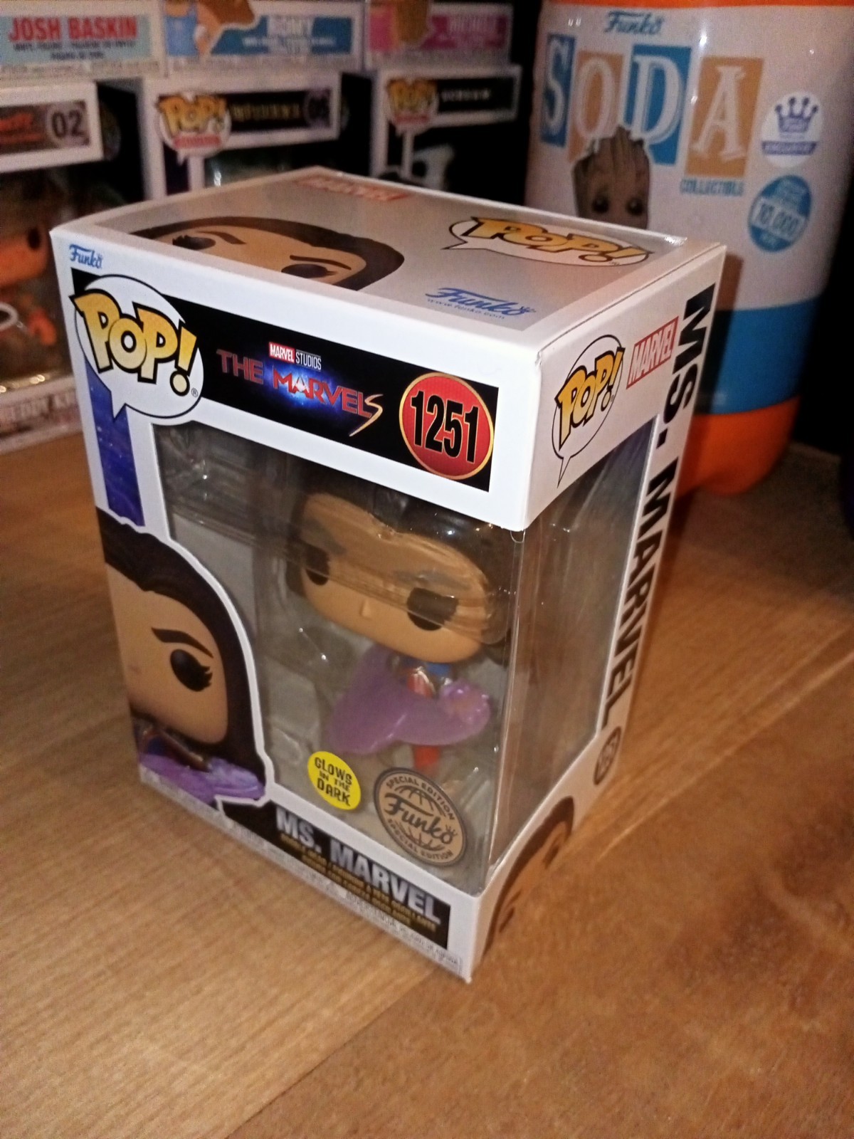 The Marvels - Ms. Marvel (Glow in the Dark) Funko Pop! Vinyl Figure #1251 *BNIB*