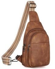 Sling Bag for Women, Crossbody Bags Purse for Women Trendy Vegan Leather Ches...