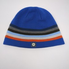 American Eagle Outfitters AE Blue Striped Knit One Size Mens Beanie Hat Cap