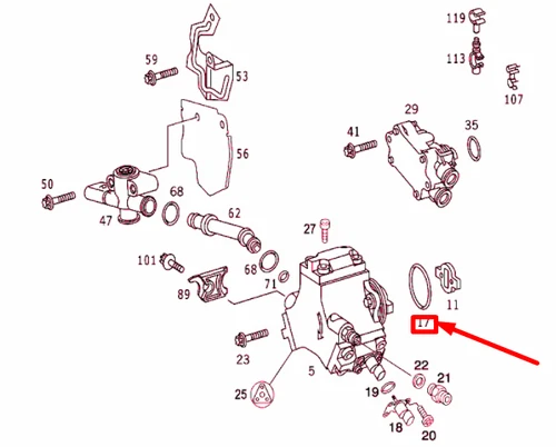 NEU MERCEDES-BENZ C W204 HOCHDRUCKPUMPE DICHTRING A0129970745 ORIGINAL - Bild 9 von 10