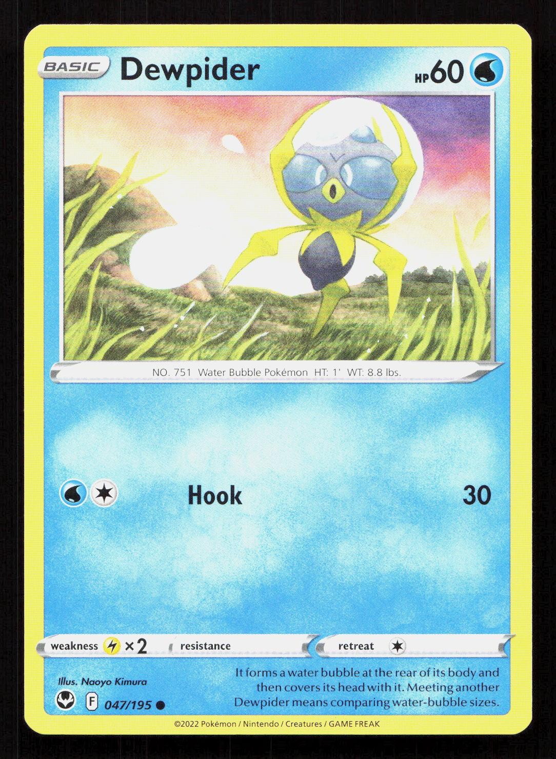 DEWPIDER 047/195 Pokemon SILVER TEMPEST