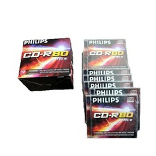 Box of 10 Phillips CD-R 80 16x Brand New Sealed Individual Cases