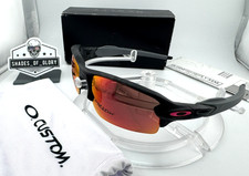 OAKLEY FLAK 2.0 CUSTOM MATTE BLACK GREY CAMO PRIZM FIELD IRIDIUM PINK SUNGLASSES