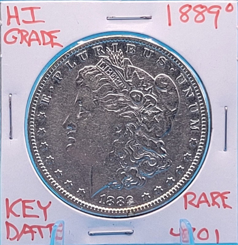 1889 O Morgan Silver Dollar Hi Grade Genuine U.S. Mint Rare Key Coin 4801