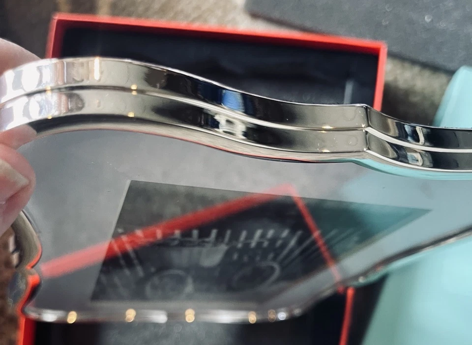 Marco de fotos plateado LENOX Kate Spade New York Crown Point 5x7 nuevo en caja Foto 3 de 4