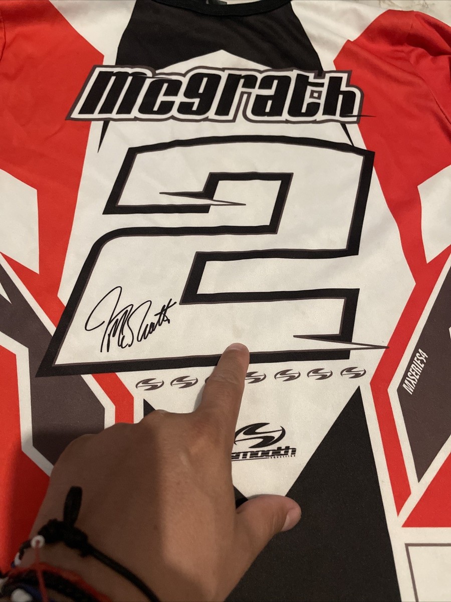 Vintage 90s Y2K Jeremy McGrath Motocross Youth Kids Alpine Stars