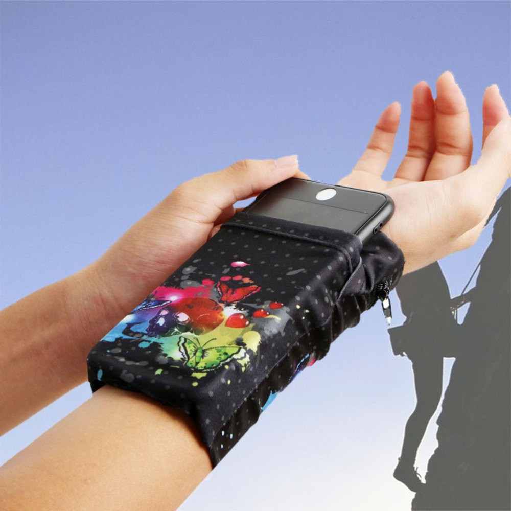 Druckatmungsaktiver Handyhalter Brieftasche Smartphone Armtasche Gym Laufen