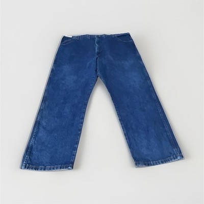 Wrangler Relaxed Fit Straight Blue Denim Jeans Men s Medium Wash