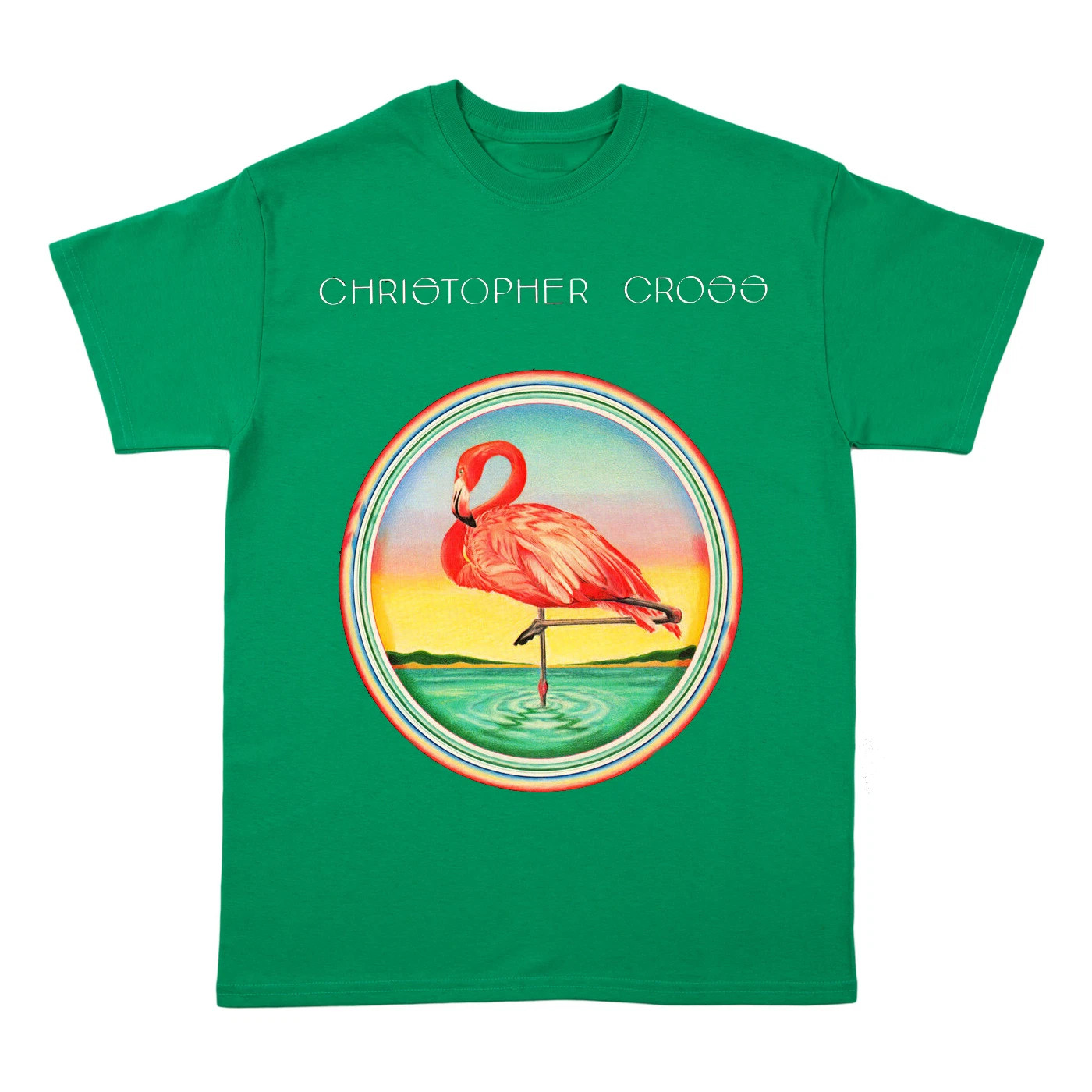 Camiseta Christopher Cross Band Album Algodón Pesado Verde S-5XL BT455