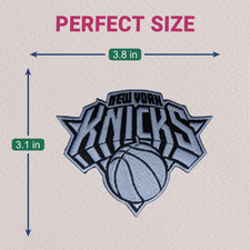 New York Knicks Patch NBA Basketball Embroidered Iron On Sew On Logo 3.8"