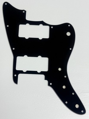 Black Pickguard Scratch Plate For Fit Squier Affinity Jazzmaster Style Guitar
