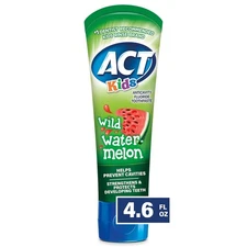 ACT Kids Anticavity Fluoride Toothpaste, Wild Watermelon, 4.6 oz.