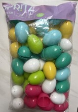Plastic Colorful EASTER EGGS 48 Ct Multi Colo...