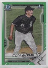 2021 Bowman Draft Chrome Green Refractor 91/99 Wes Kath #BDC-43 2a9