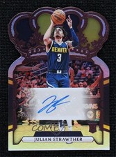 2023-24 Panini Crown Royale Rookie Pink 31/49 Julian Strawther #RC-JUL Auto 16wc