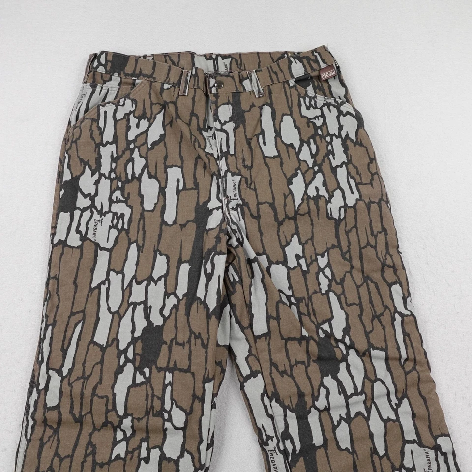 Vintage Walls Blizzard Pruf Pants Mens 36 Brown TreBark Camo Quilt Lined Hunting - Image 2 of 4