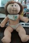 1987 Vintage Cabbage Patch Kids Splash,Jointed Hard Body Red Hair Brown Eyes