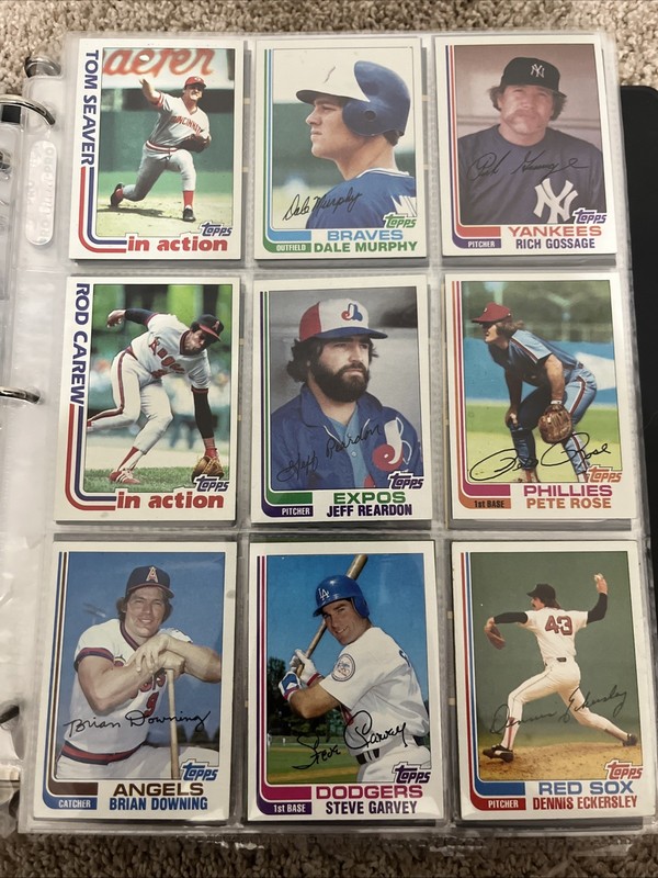 1982Topps  baseball cards 9 Lot