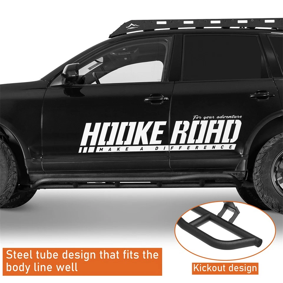 Rock Slider Nerf Bar Step Rail Rocker Guards for 03-10 Porsche Cayenne 955/957 - Image 4 of 4