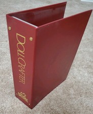 Vintage Scott Publications Maroon Doll Crafter Magazine Holder Binder