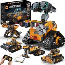 Rechargeable STEM Robot Building Set for Kids - 5 Models  Coding Adventure