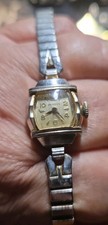 Vintage Women's Benrus Watch 10k Gold  Rolled  Bezel. Non Working . As Is