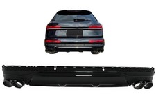 Stoßstange Diffusor Doppelauslass Endrohre für Audi Q7 SUV 4M Facelift 2020-20