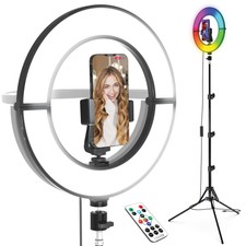 Bower 12 Foldable Ring Light with Adjustable ...