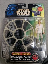 1997 Kenner Star Wars PotF Millennium Falcon Gunner Station with Luke Skywalker
