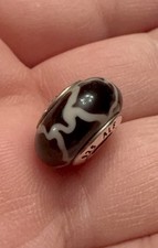 Authentic Retired Pandora Masai Giraffe Murano Glass Charm Vintage